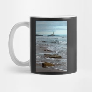 St marys lighthouse whitley bay from the beach Mug